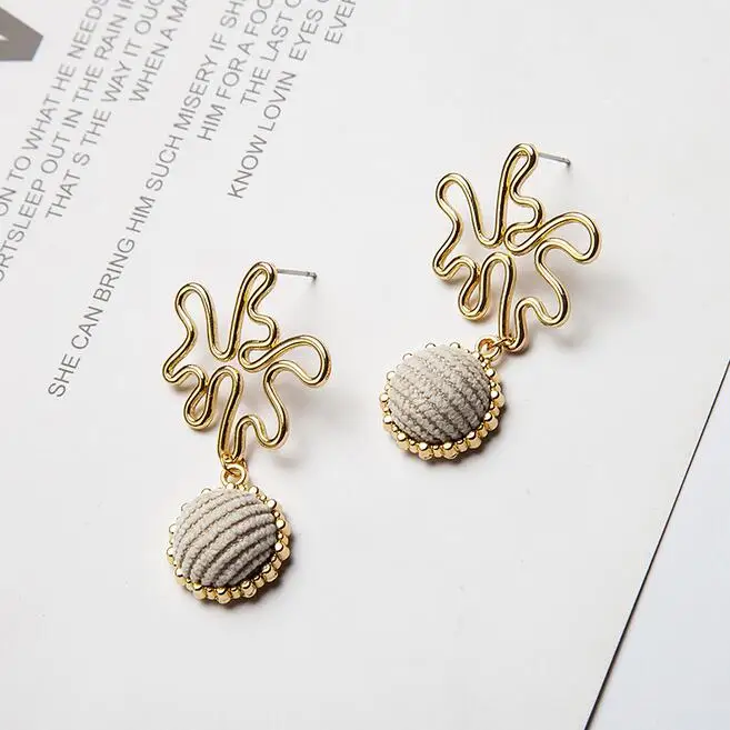 New alloy color retention geometry irregular DIY earrings handmade material package accessories 10pcs | Украшения и аксессуары
