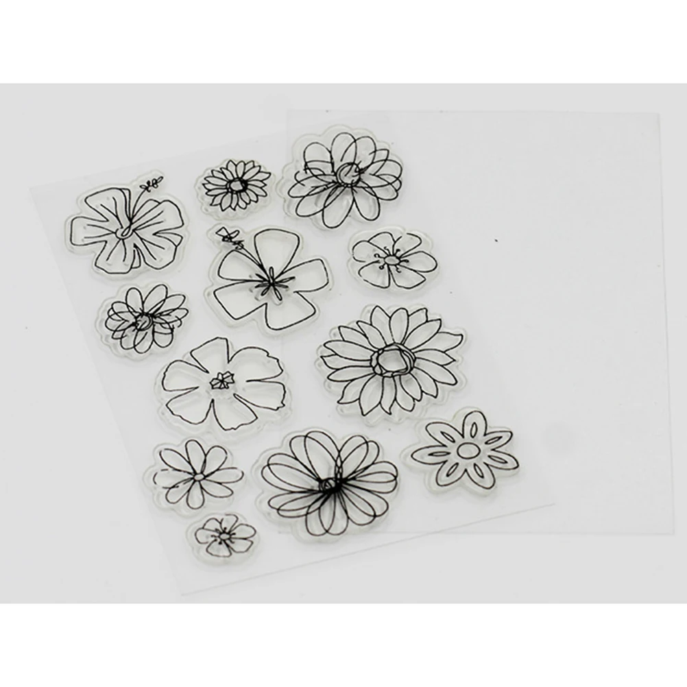 1 шт. практическая многоразовая креативная прозрачная резиновая печать для