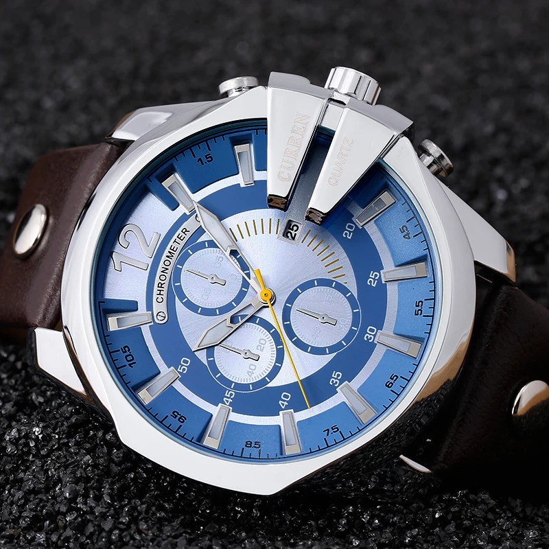 Relogio Masculino CURREN Мужские часы Топ Роскошные Популярные Брендовые Часы мужские