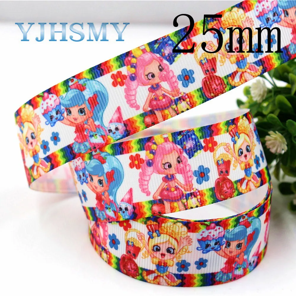 YJHSMY 22/25 10 ярдов мм мультфильм термопечать grosgrain Свадебные аксессуары Свадебный