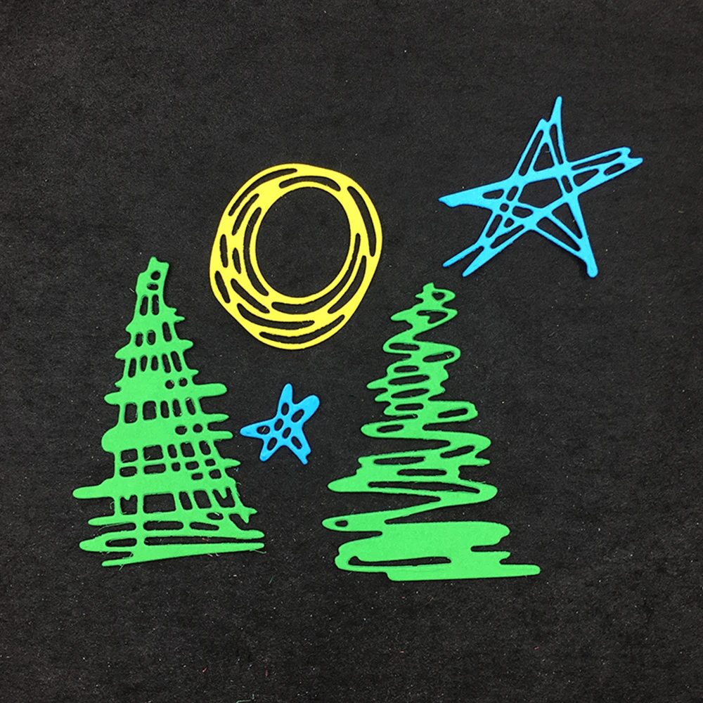 Торнадо звезды металлические Вырубные штампы тиснение трафарет ремесло