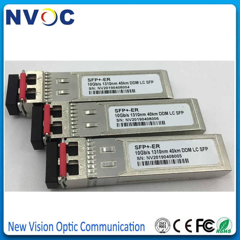 Бесплатная доставка 10G SFP + дуплексный одномодовый LC модуль 1310 нм 40 км SFP-модулятор