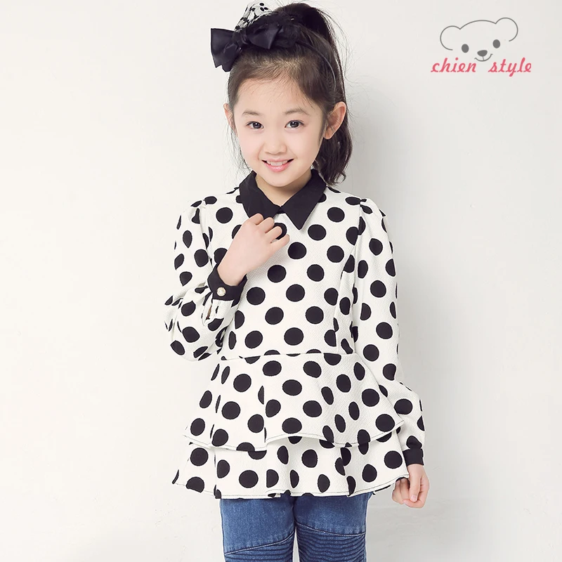 2014 spring new girls long-sleeved T-shirt shirt primer Korean dress children dresss | Детская одежда и обувь