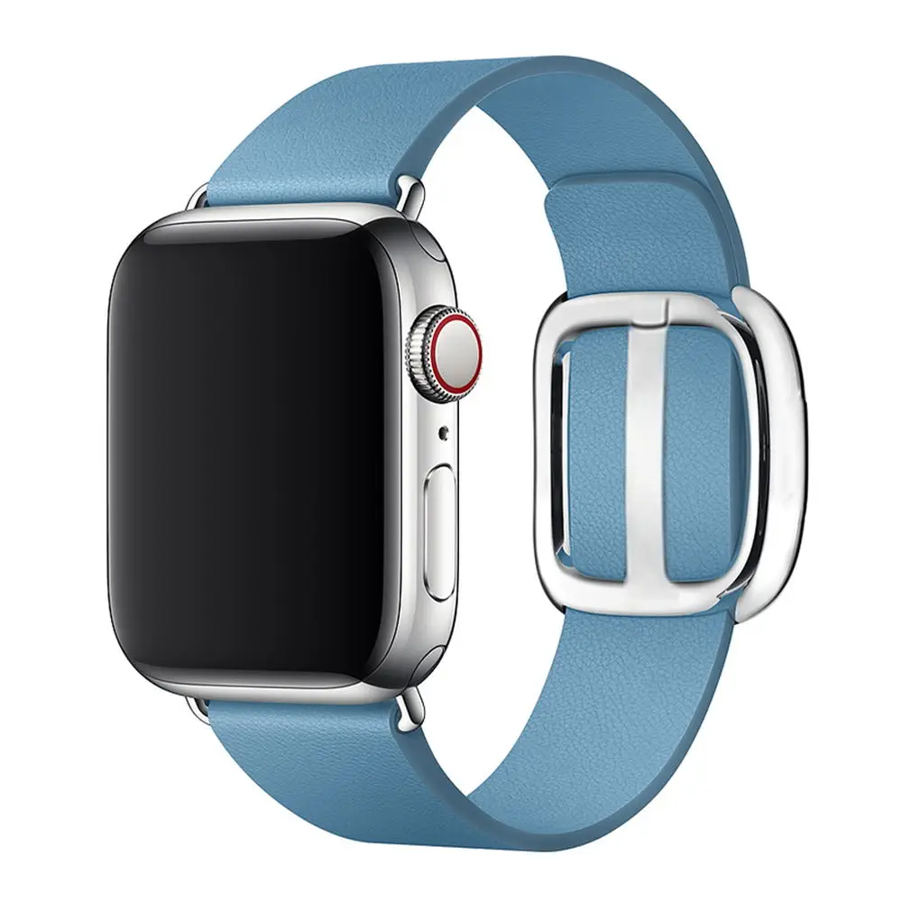 42 мм 38 мм Современная Пряжка для apple watch ремешок correa 44 мм 40 мм iwatch ремешок 4 3 2 1 кожаный браслет аксессуары для apple watch