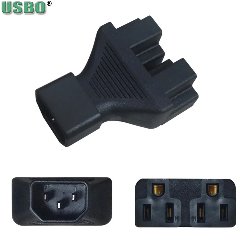 America 16A CE Copper IEC320 C14 до 2L5-15R, компьютерная лампа питания, перезаряжаемый разъем, американский переходник, розетка