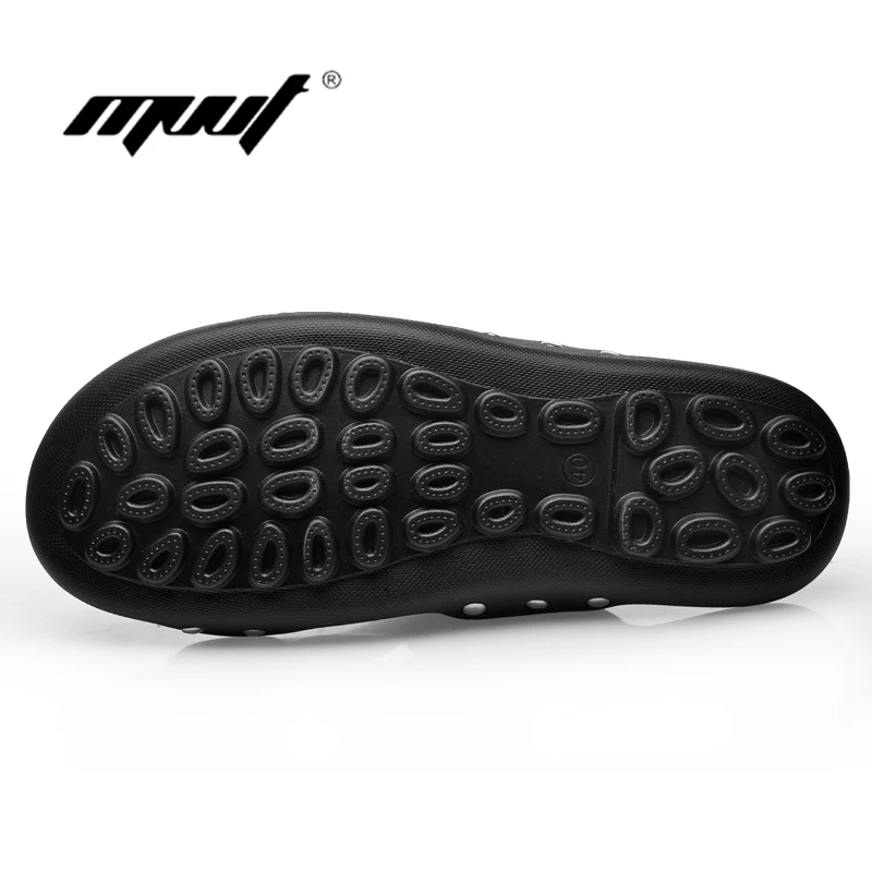 Шлепанцы мужские из натуральной бычьей кожи пляжные сандалии модные в