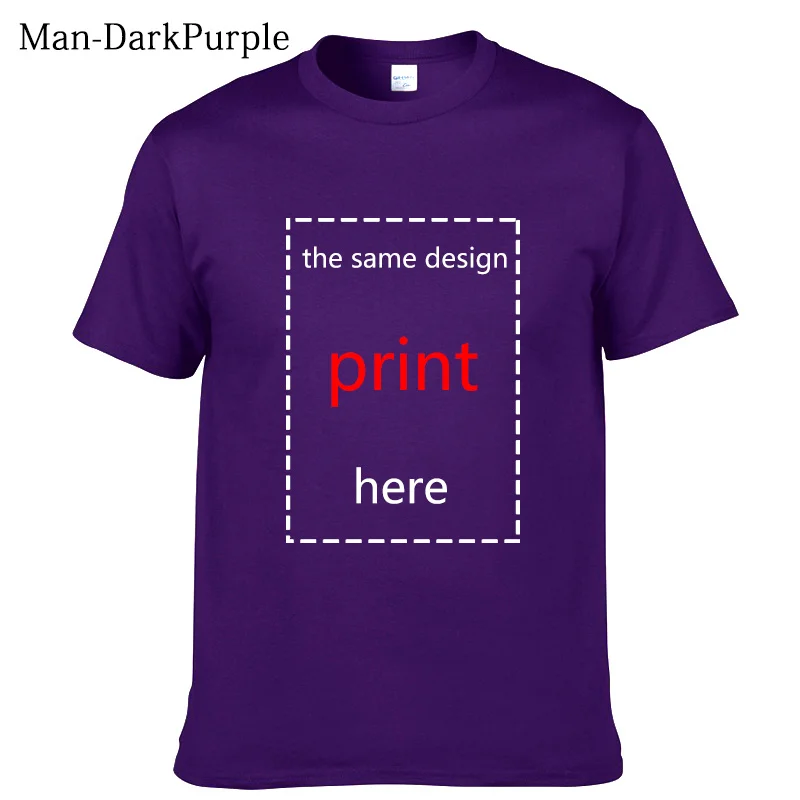 Хлопок с круглым вырезом Мужская футболка на заказ печатная Футболка гигантская Anteater женская футболка - Цвет: Men-DarkPurple