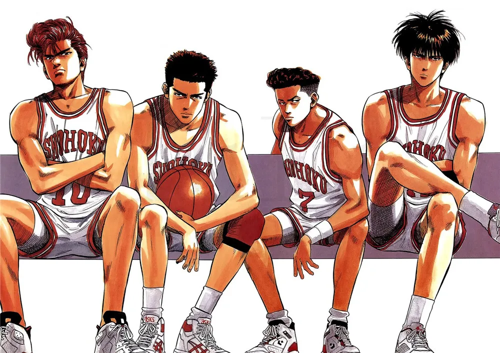 Бургундия Slam Dunk плакаты настенные наклейки яркие цветные украшения для дома белая бумага с покрытием прямая - Цвет: Бургундия