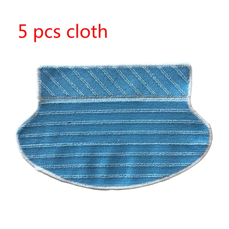 5 pcs cloth Hepa фильтр, боковая щетка, тканевые Запчасти для робота-пылесоса, комплект для Kitfort, kt-516, Роботизированная Kitfort kt 516, вакуумные аксессуары - Цвет: 5 pcs cloth