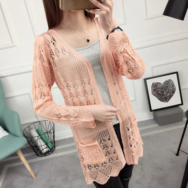 Трикотажные пальто кардиган куртки с хлопковой подкладкой в Корейском стиле