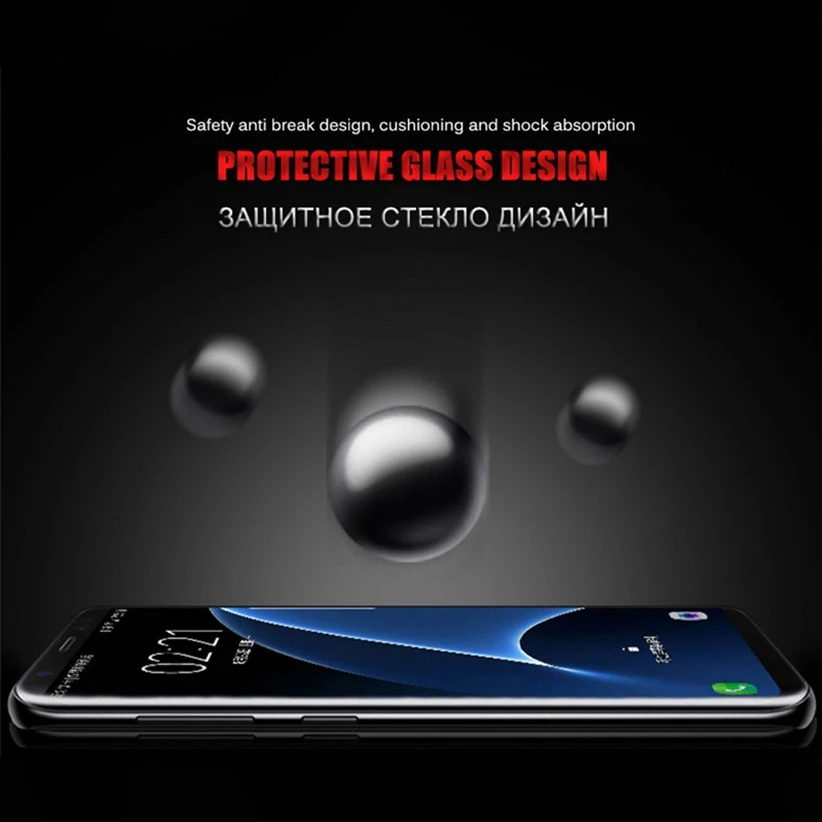 Reaoom 5D полное покрытие для samsung Galaxy J3 Pro Стекло закаленное изогнутые Защитная