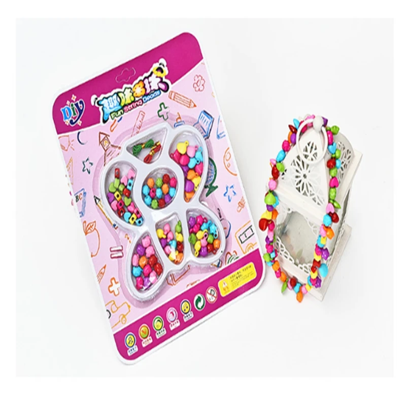 1 set children DIY toy material suit fashion cute creative handmade necklace bracelet | Игрушки и хобби