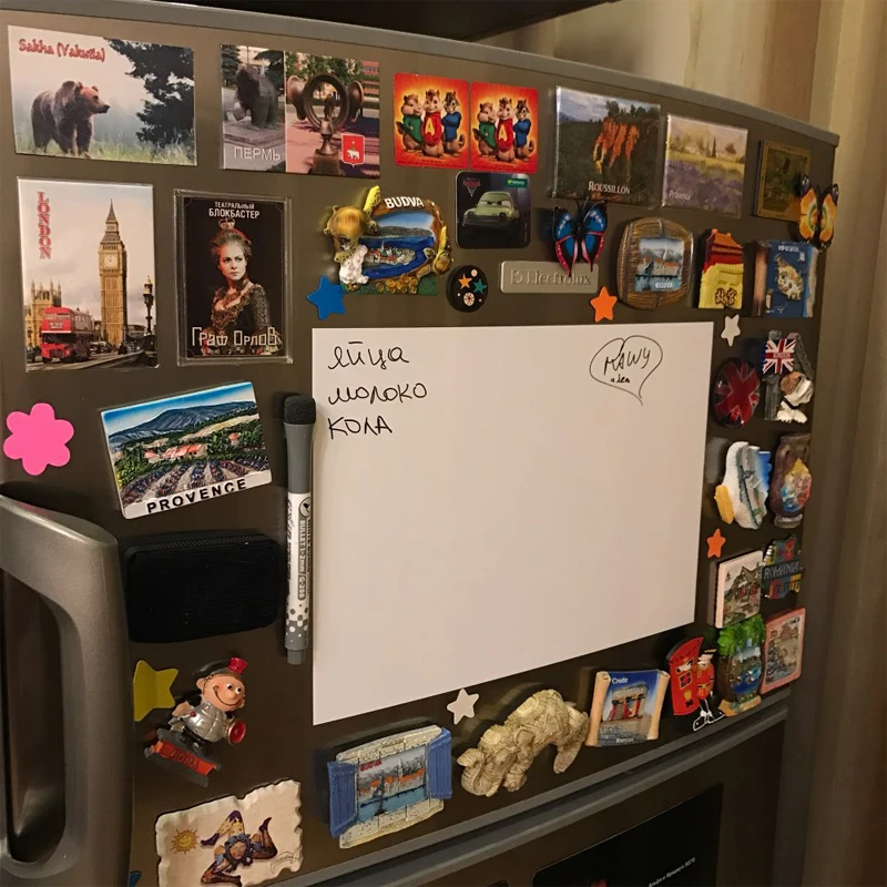 Гибкая искусственная карта A4 для холодильника доска сообщений записная