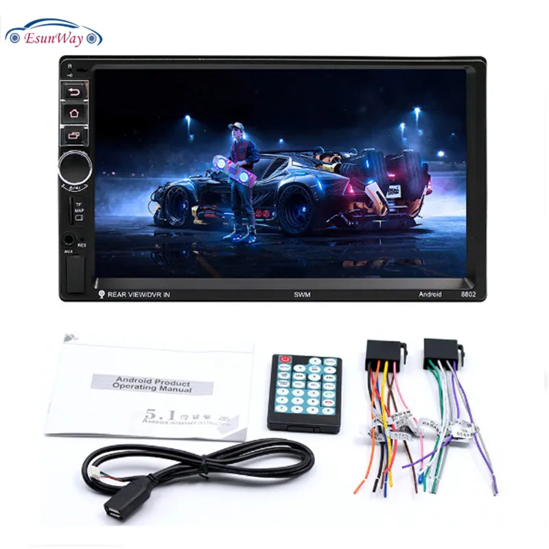 Автомобильный мультимедийный плеер на Android универсальный сенсорный экран 7