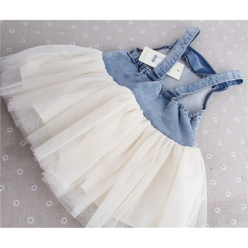 Детское джинсовое платье пачка без рукавов|outfit fashion|children girls clothingfashion girl clothing |