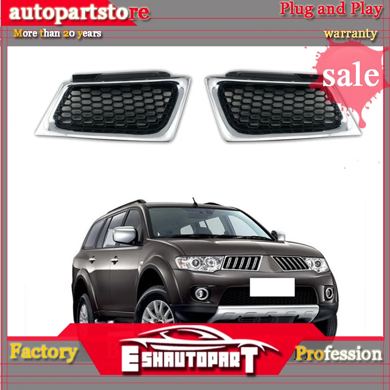 Передняя сотовая гриля из АБС пластика для Mitsubishi Pajero Sport 2009 2015|Гоночные решетки| |