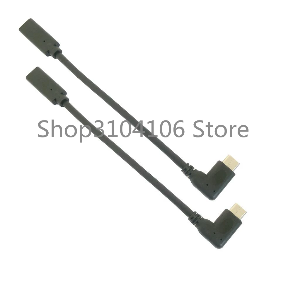 90 градусов правый угловой USB-C USB 3 1 Тип C Мужской и Женский Удлинительный кабель
