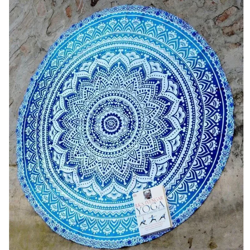 Лидер продаж 2016 пляжный коврик для йоги в стиле хиппи с индийской мандалой