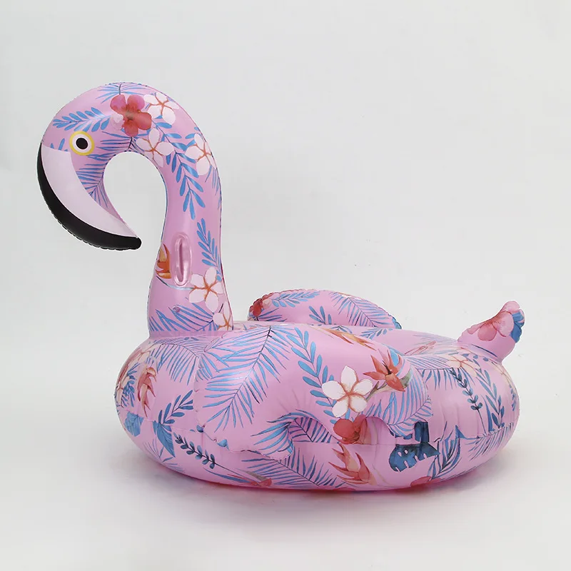 152 см гигантский надувной поплавок с цветочным принтом фламинго для взрослых