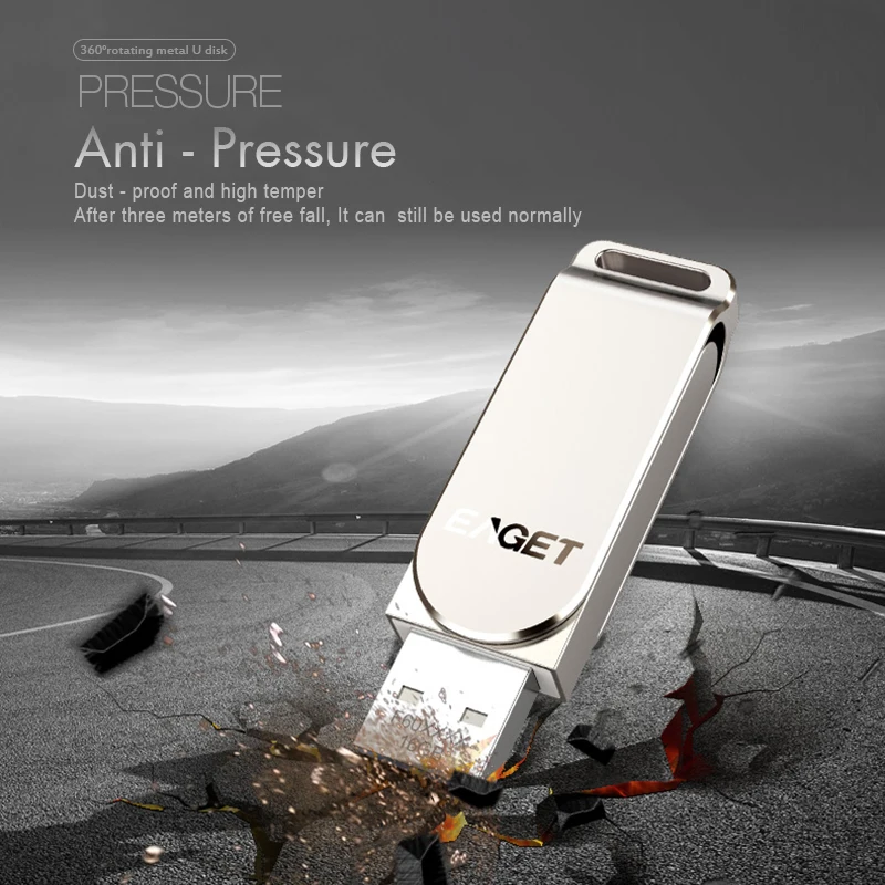 EAGET F60 USB флеш-накопитель 256 ГБ 128 Гб 64 32 16 металлический флэш-диск 3 0 ключ