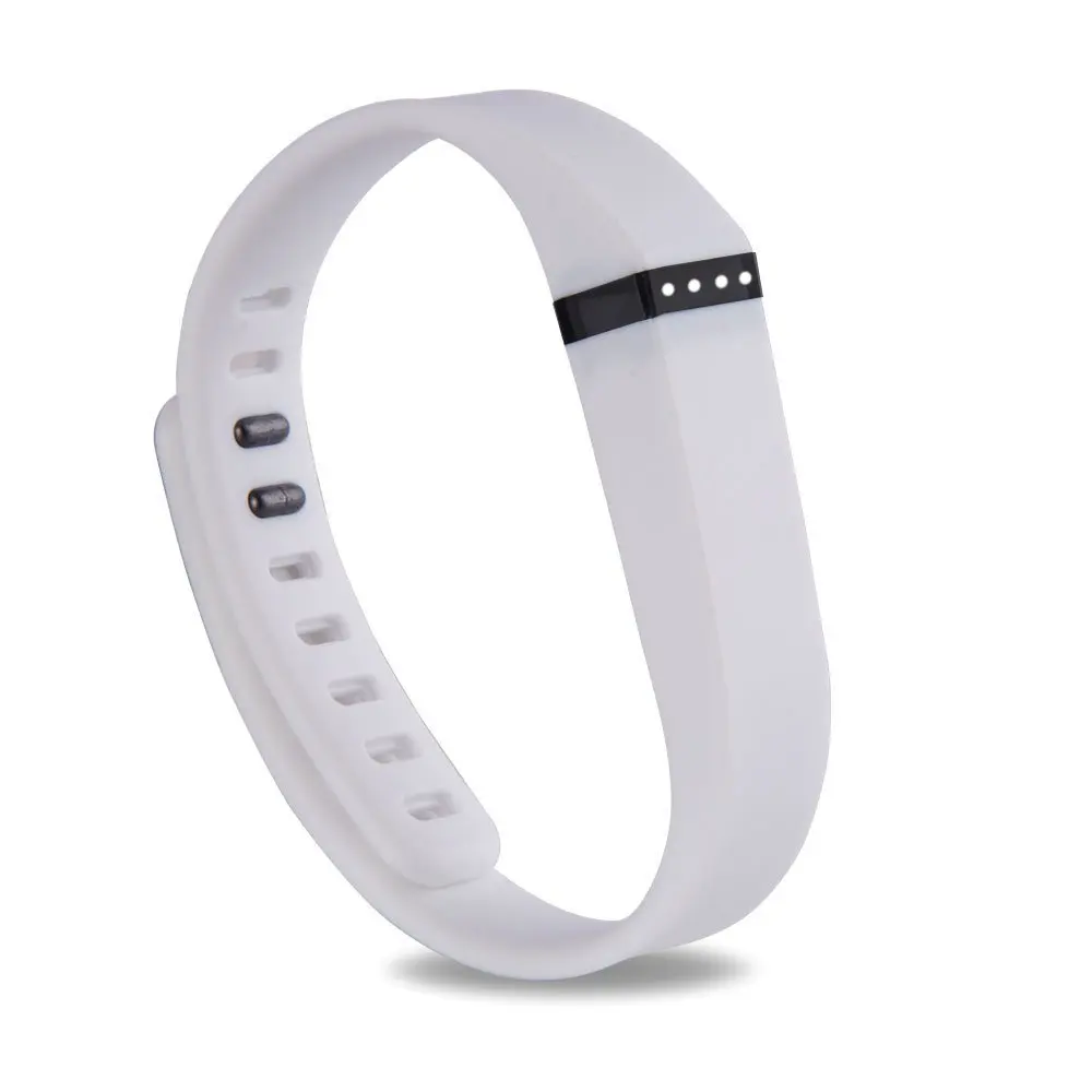White FBFLEXPTSS) модный браслет на запястье для замены Fitbit Гибкая повязка на запястье браслет без трекера - Цвет: White