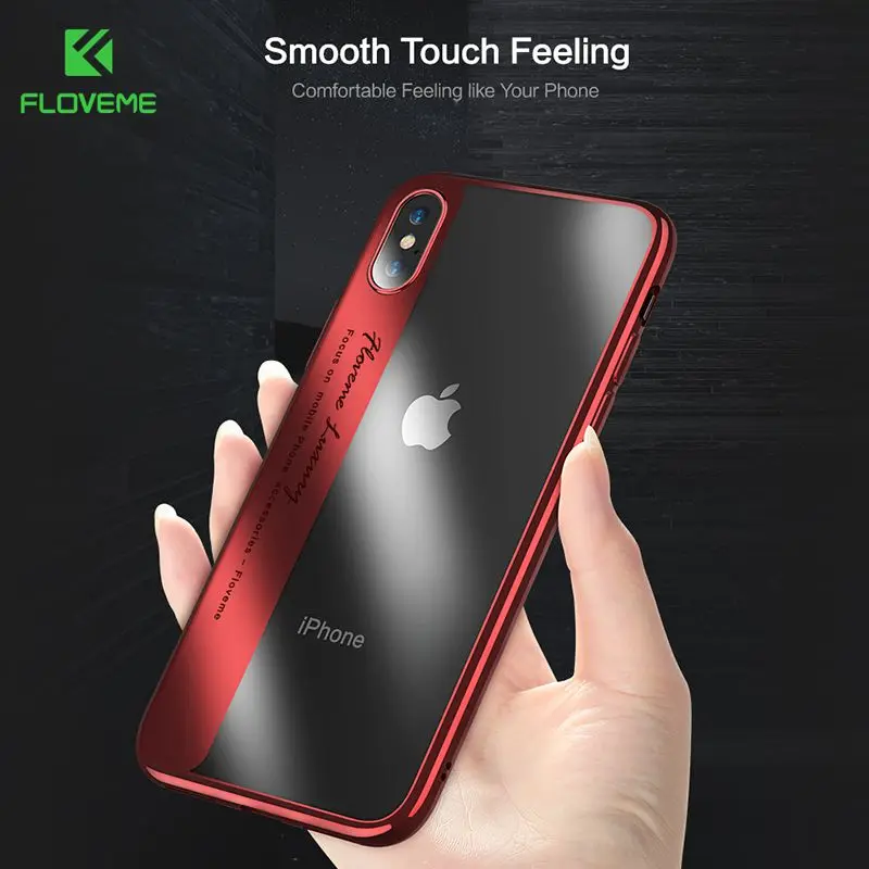 FLOVEME глянцевый Роскошный чехол для телефона iPhone 7 8 6 6S Plus X XS Мягкий силиконовый