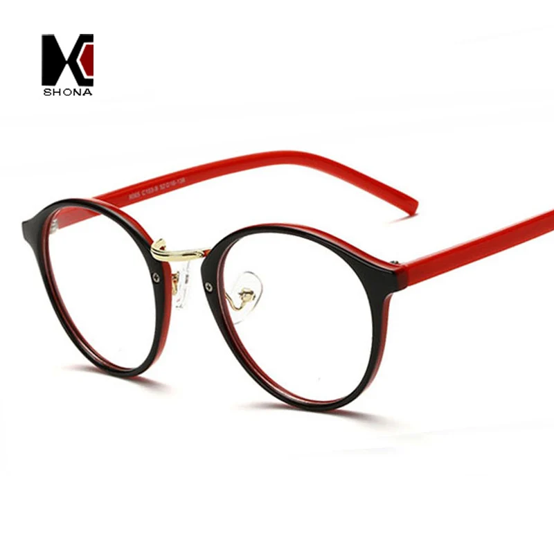 Мужские и женские очки с круглой оправой SHAUNA брендовые дизайнерские черные