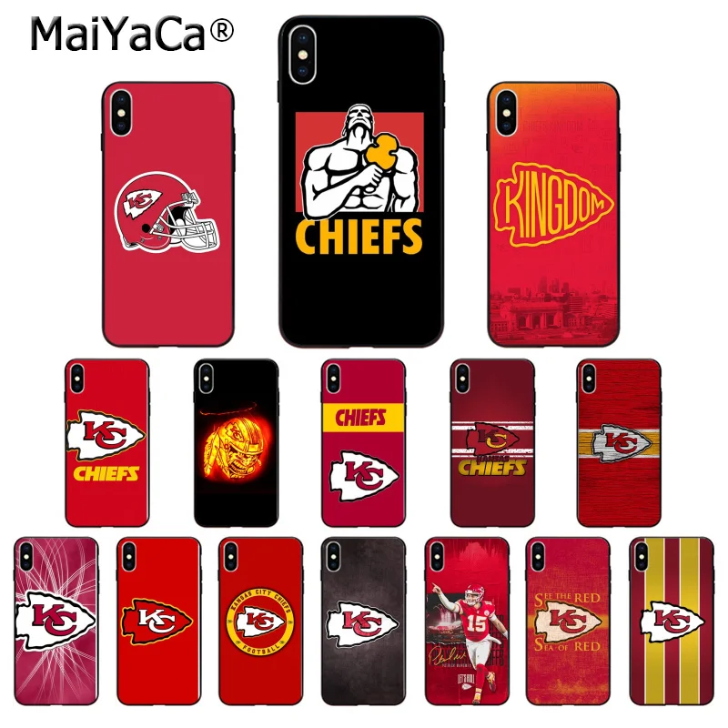 MaiYaCa Kansas City Chief ТПУ Мягкие аксессуары для телефонов чехол для телефона для iPhone X XS MAX 6 6s 7 7plus 8 8Plus 5 5S SE XR