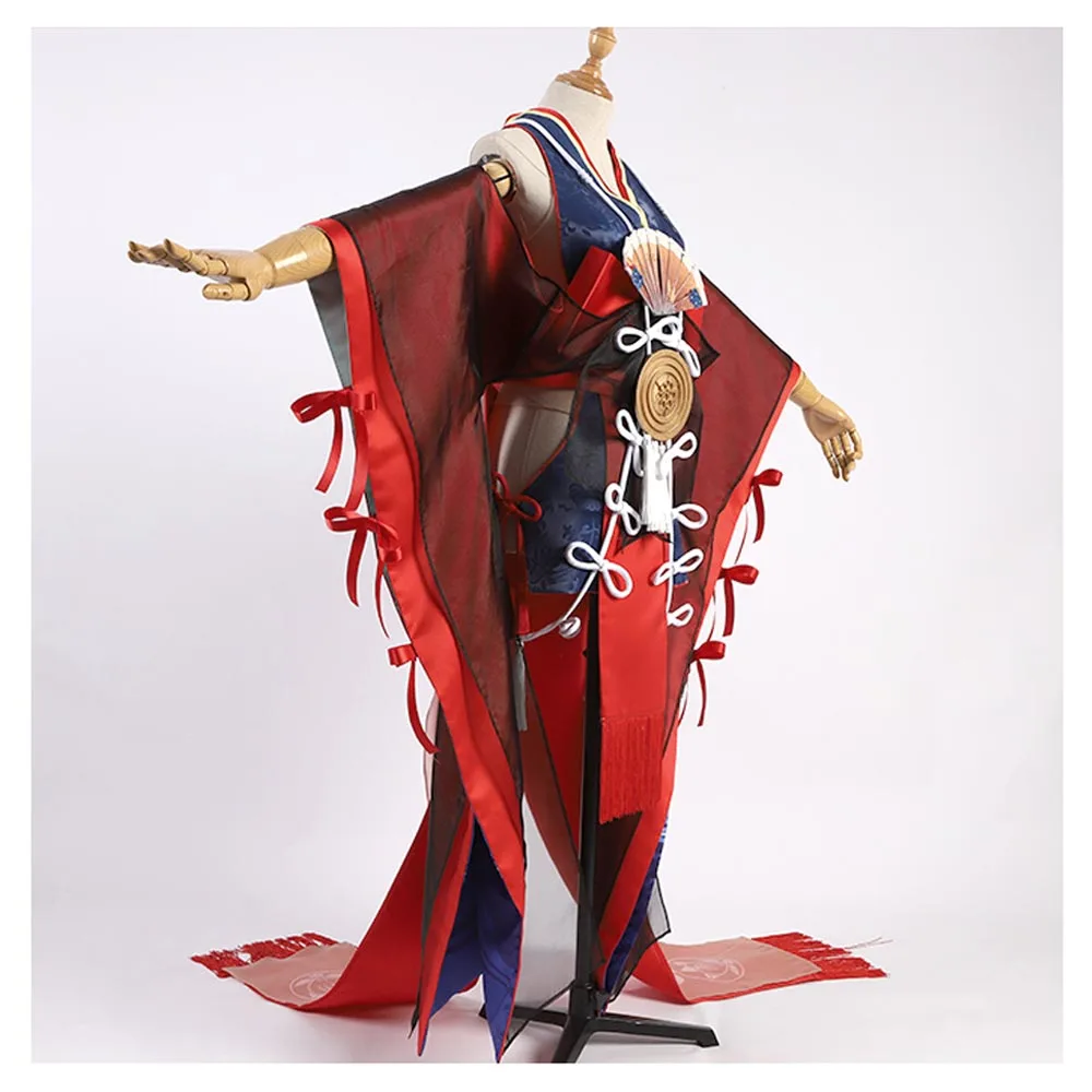 Игра VEVEFHUANG Kосплей! Onmyoji Tamamo No Mae новый персонаж кожа великолепное кимоно платье