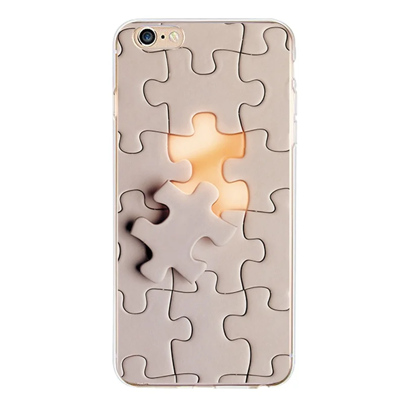 Мягкий прозрачный чехол из ТПУ для iPhone 4/4S 5 5S 6 6plus 7 8plus x Chili с изображением тигра