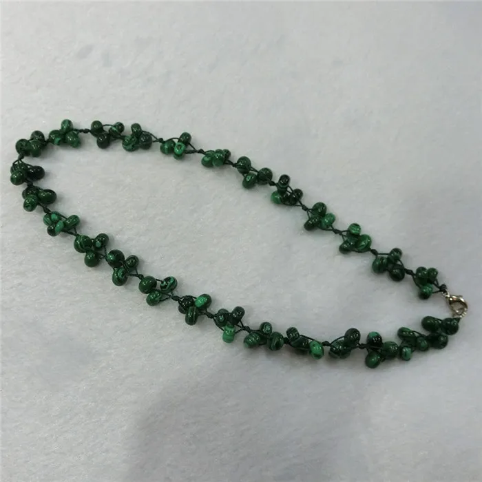 Imitation Malachite 3 шт./партия натуральный кварцевый камень синий Crazy Agates ручной цветной эльф чокер крутящий момент энергетическое лечение бисером ожерелье воротник бесплатно - Окраска металла: Imitation Malachite