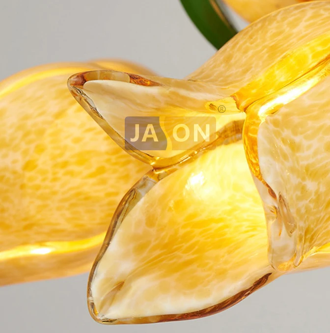 g9 led Нордик Железные Стекло лилии тюльпан камелии Светодиодные