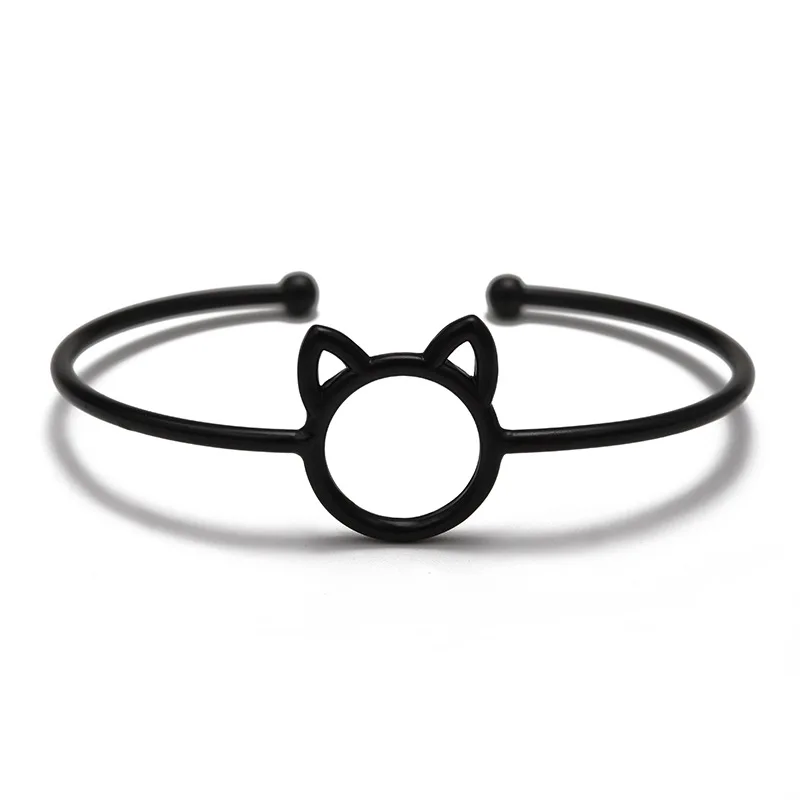 

Fashion Charm Cartoon Cat Bracelets Exquisite Girl Adjustable Copper Bracelets for Women Dainty Gifts Jewelry Wholesale