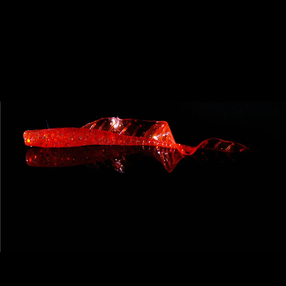 WALK FISH, 12 шт./лот, приманка для рыбалки, 2,2 г, 60 мм, мягкие приманки, одиночная приманка Tail grub, рыболовные снасти