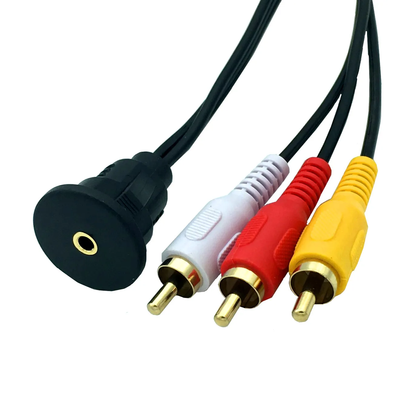 1 м 3 RCA штекер до 5 мм гнездо удлинителя установка заподлицо крепление приборной