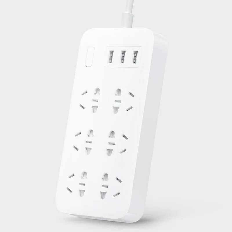 Оригинальный Xiaomi Smart power Strip 2.1A Зарядка 3 USB удлинитель 6 Стандартный гнездовой