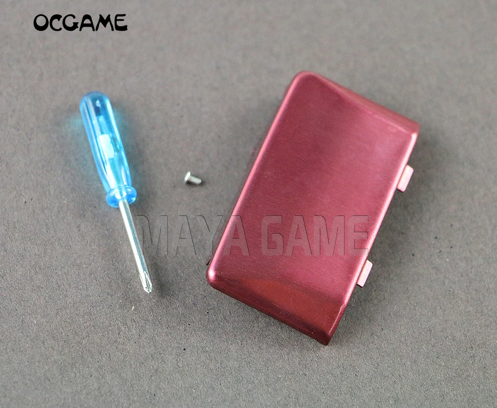 Замена OCGAME серебристая черная красная крышка для микро аккумулятора Gameboy с