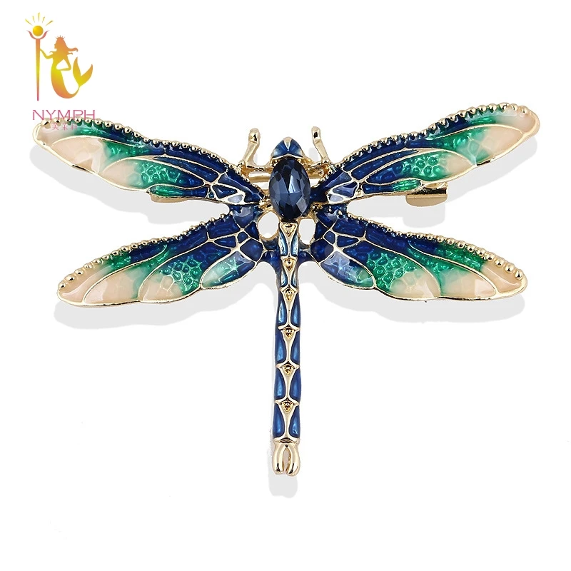 [Нимфа] Fine Jewelry Стрекоза циркон брошь простой и стильный Броши бренд класса люкс