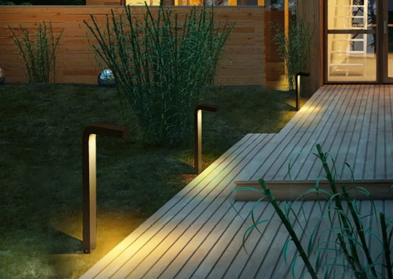 Алюминиевая СВЕТОДИОДНАЯ Лампа для газона водонепроницаемый уличный фонарь