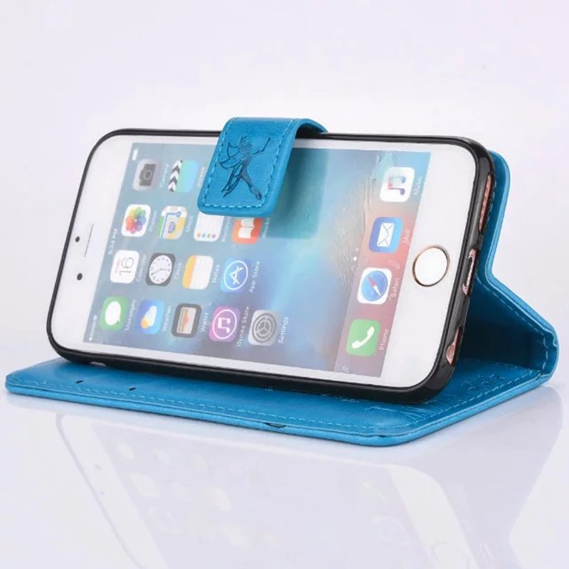 Для iphone5 5S SE 6 6S 6PLUS чехол Одуванчик откидной Чехол с тиснением искусственная кожа +