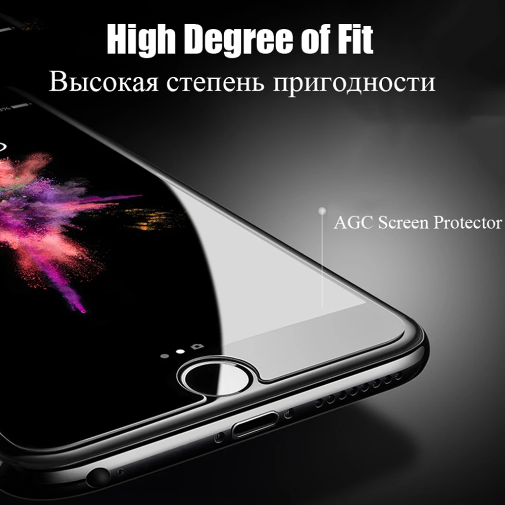 2 шт./лот Защитная пленка для экрана iPhone X 5 5S 5C SE 6 6s 7 8 стеклянная ультратонкая
