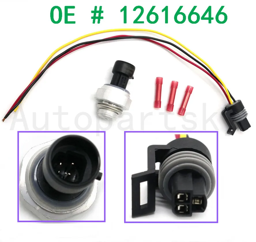 

12616646 12614969 D1846A PS308 1S6713 Oil Pressure Sensor Sender Switch for Buick Chevy Chevrolet Trailblazer Tahoe GMC