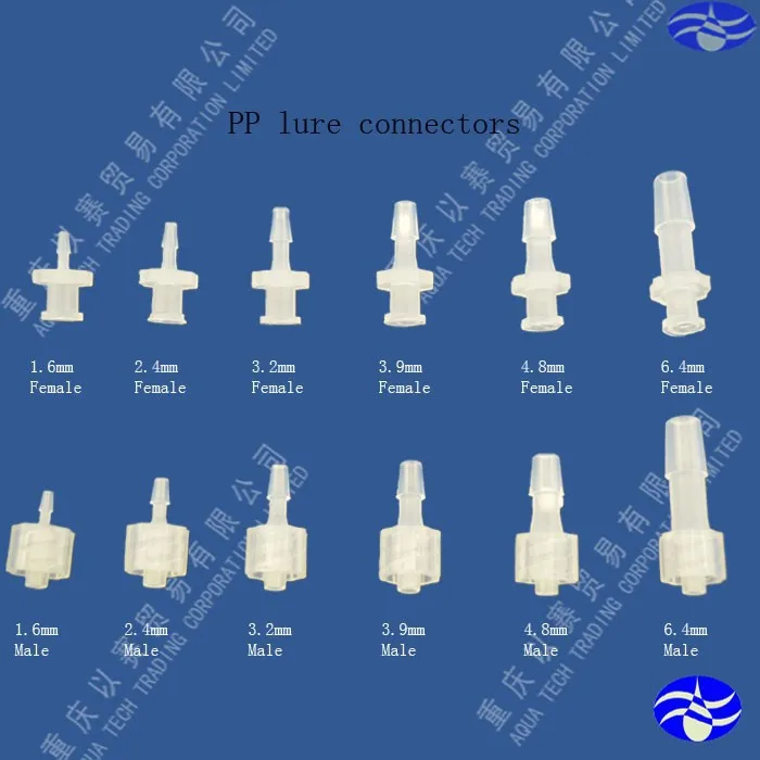 2 4 мм (3/32 &quot) медицинский luer разъем PC Мужской замок|medical connector|luer connectorluer lock male |