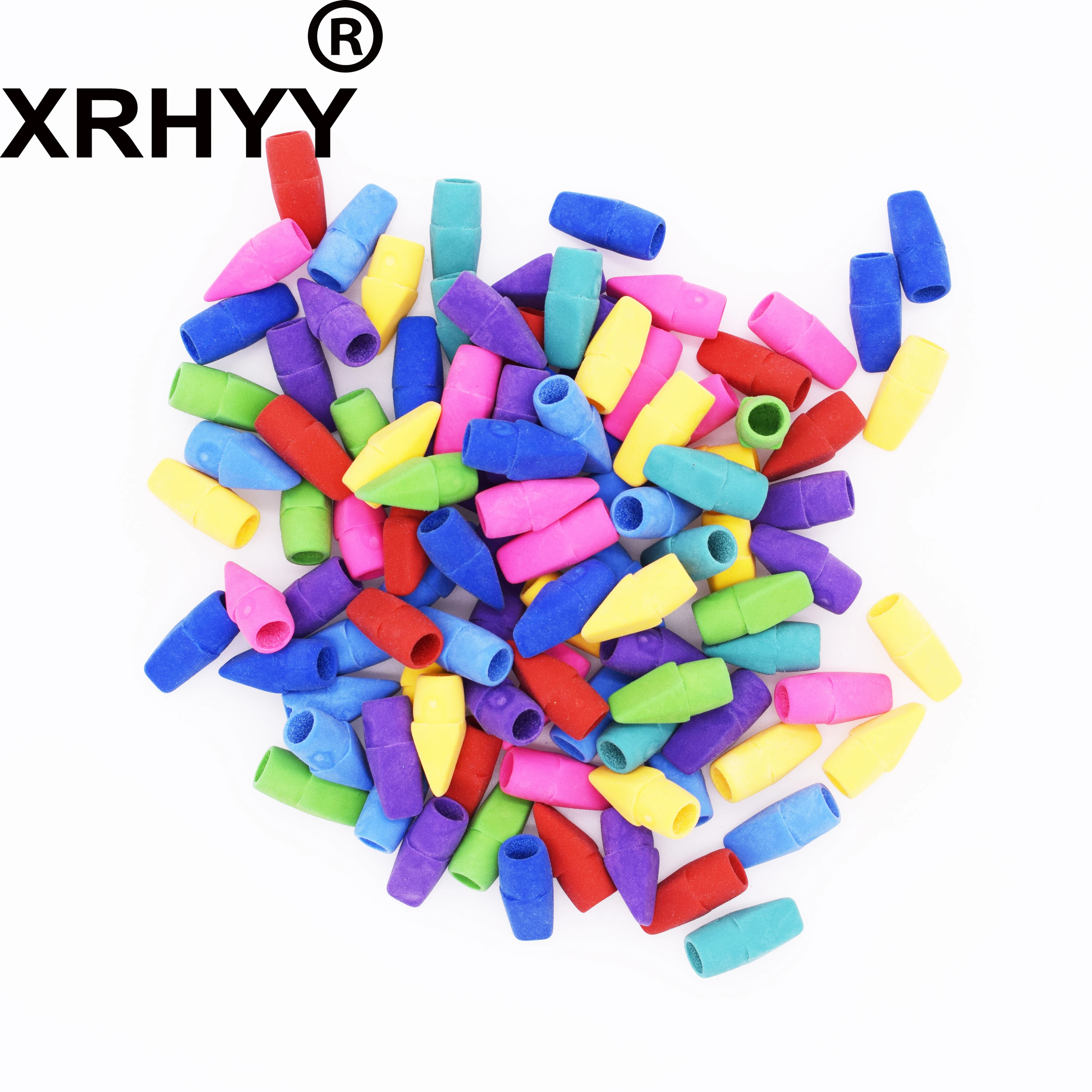 Стиратели для карандашей XRHYY 100 штук разных цветов|eraser caps|cap stickercap ed |