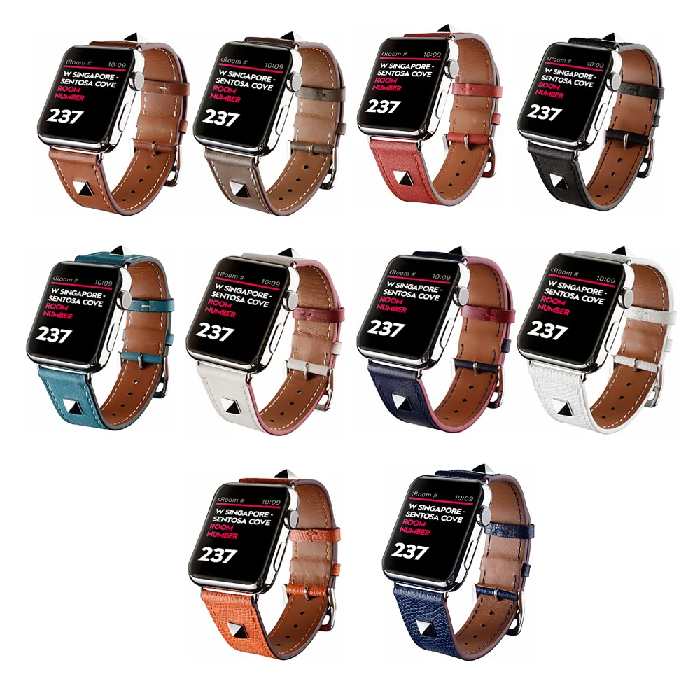 Aivtalk верхней часовой бренд аксессуары кожаный ремешок для Apple Watch группа 42 мм и