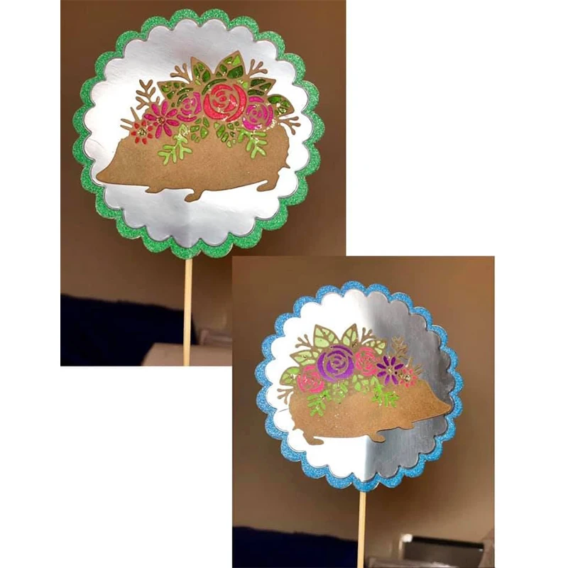 Floral Hedgehog Cutting Dies Scrapbooking Craft Decoration DIY Card Album Making Template Embossing Die Cut New 2019 | Дом и сад