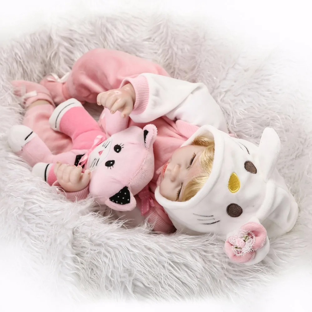 Кукла реборн NPK силиконовая для девочек Реалистичная кукла-Младенец Ручной