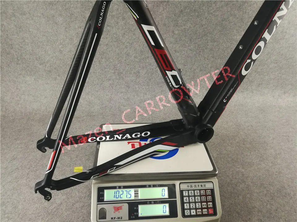 Белый логотип черный CARROWTER T1000 3K глянцевый/матовый Colnago C60 карбоновая рама для дорожного велосипеда с BB386 XS/S/M/L/XL