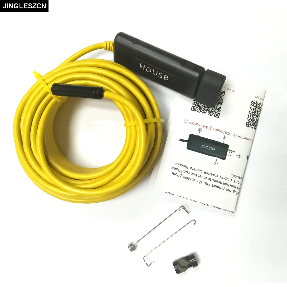 Jingleszcn Беспроводной HD USB эндоскопа 9 мм объектив 2 м 5 10 проводных Wi Fi Камера