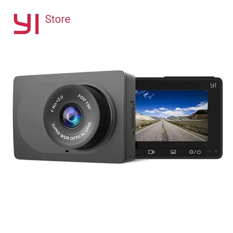 Автомобильный видеорегистратор YI Compact Dash Camera | Разрешение 2.7K Широкий угол обзора